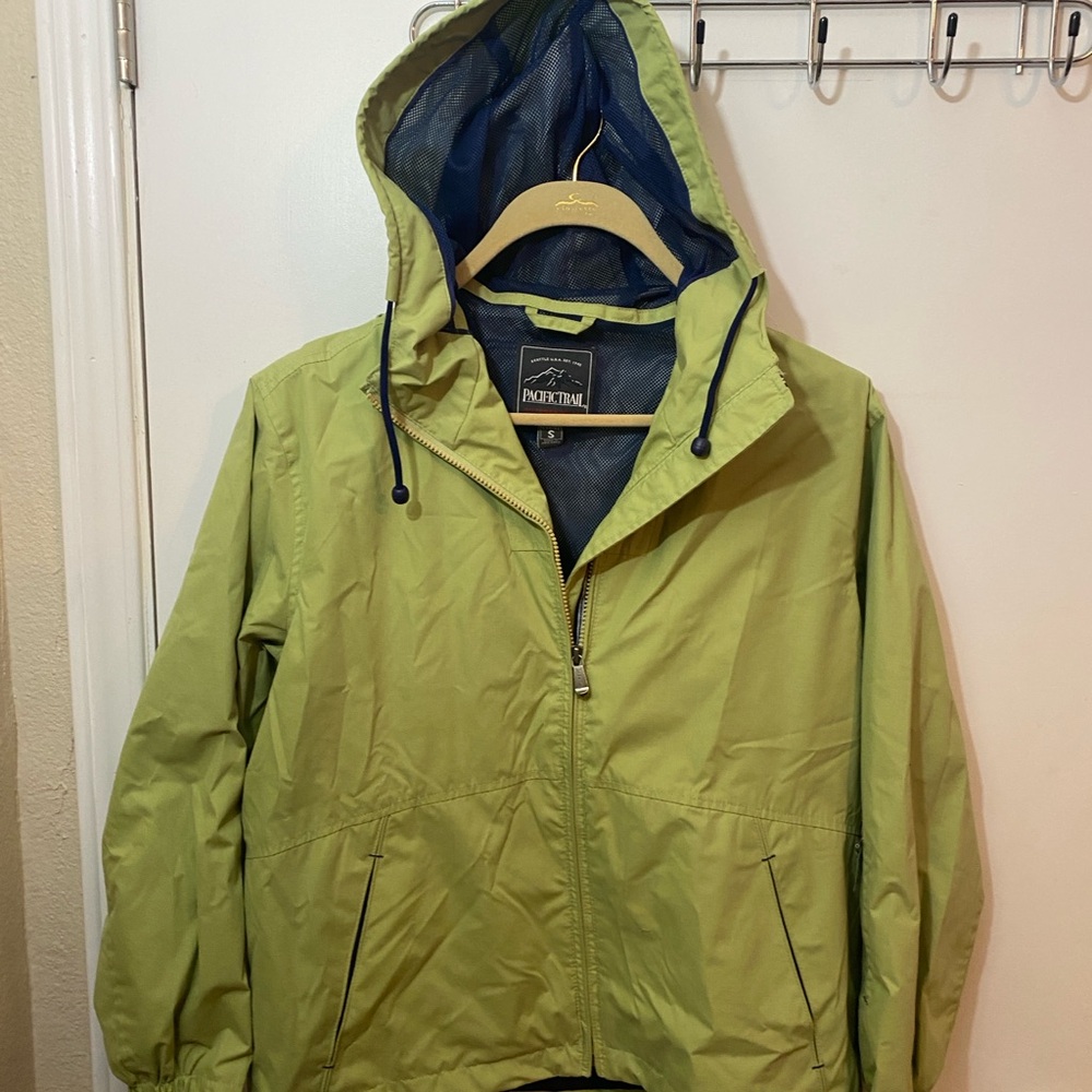 Pacific Trail Women’s Lime Green Hooded Windbreaker